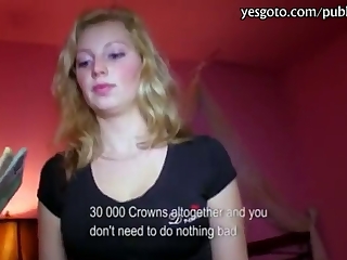 Curvy Czech girl Maya Angel enjoys cash-in-advance sex in HD.