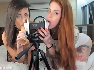 Experience an intense 3Dio blowjob with Emanuelly Raquel and Carrots Brazil, combined with soothing ASMR sounds.
